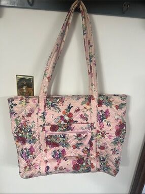 Vera Bradley Pink Quilted Floral Tote
